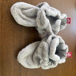 Cozy Gray Baby Booties
